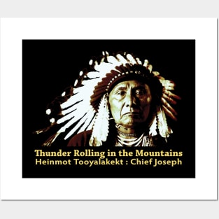 Chief Joseph : Nimiipuu (Nez Perce) Posters and Art